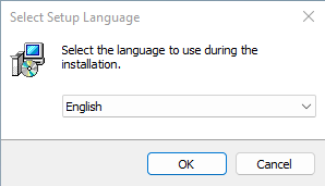 Select Setup Language