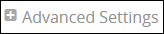 Advanced Settings