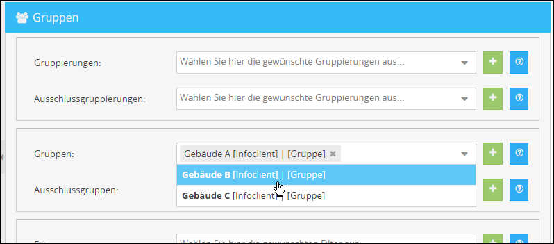 empfänger-auswahl